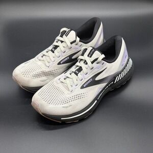 Brooks Adrenaline GTS 23 Women's Running Shoes Gray Purple Size 9 Narrow 2A